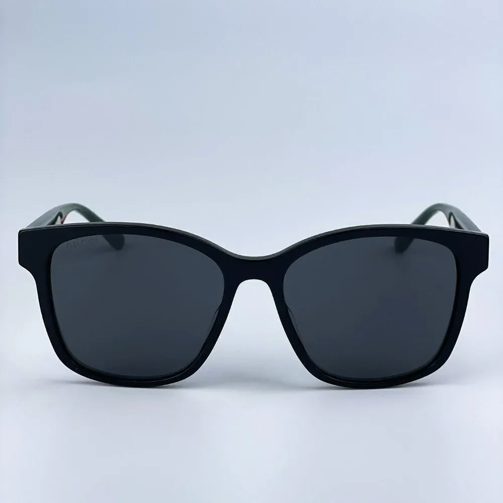 SALE! NEW Gucci GG0417SK 001 Black Multicolour Grey Oval Unisex Sunglasses